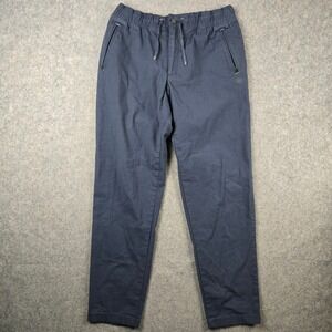 LL Bean Hiking Pants Mens M 32" Blue Elastic Waist Ripstop Gorpcore Techwear